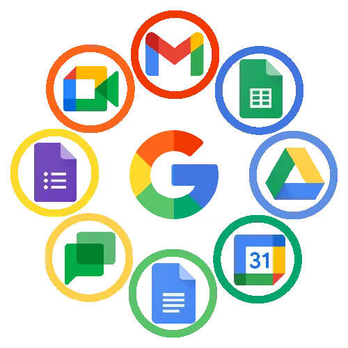 Google Workspace apps - Gmail, Drive, Docs, Calendar and Meet - by CARE in Singapore